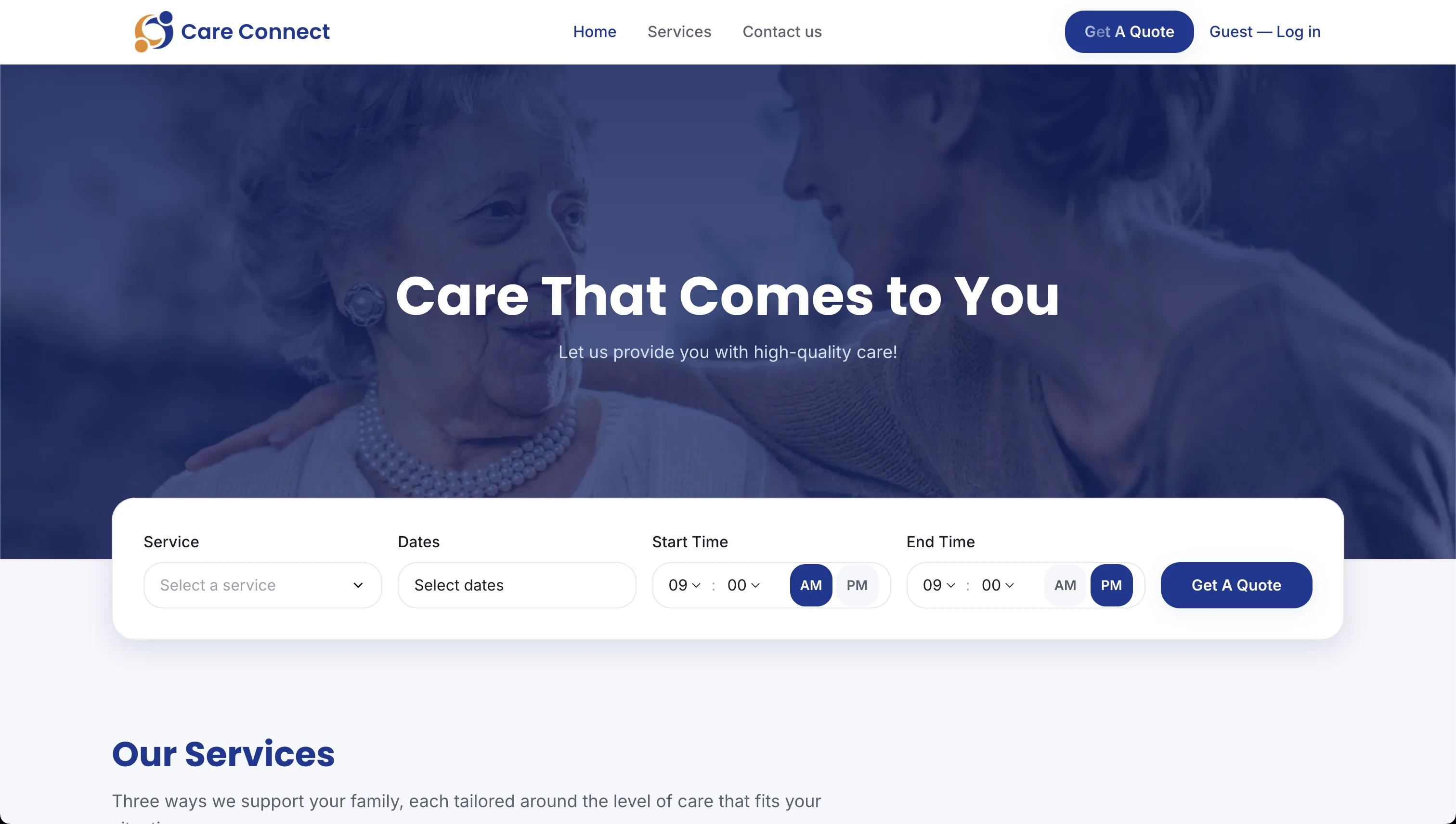 CareConnect desktop screenshot